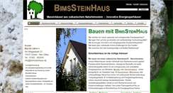 Desktop Screenshot of bimssteinhaus.de