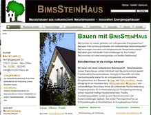 Tablet Screenshot of bimssteinhaus.de